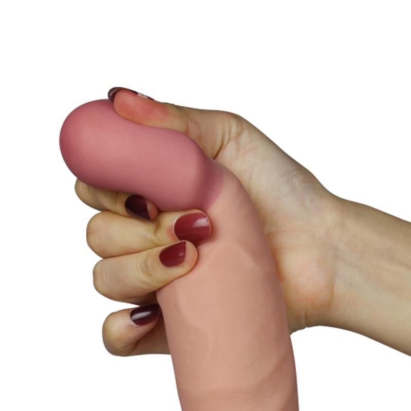 Реалістичний вібратор - The Ultra Soft Dude Vibrating 9"
