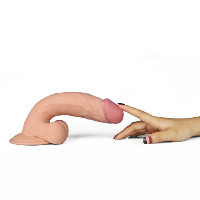 Реалістичний вібратор - The Ultra Soft Dude Vibrating 9"