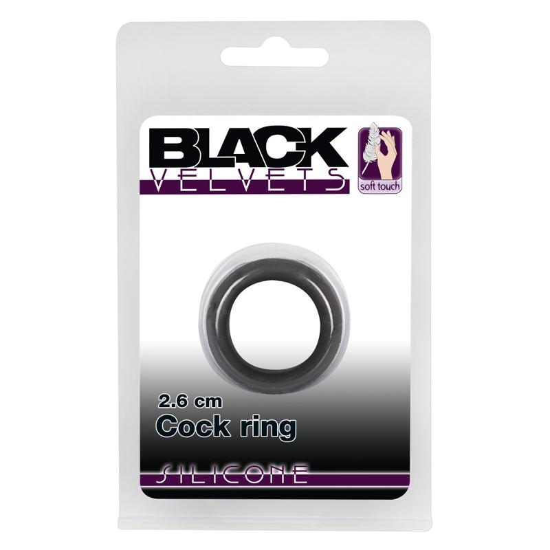 Ерекційне кільце - Black Velvets Cock Ring, 2,6 см