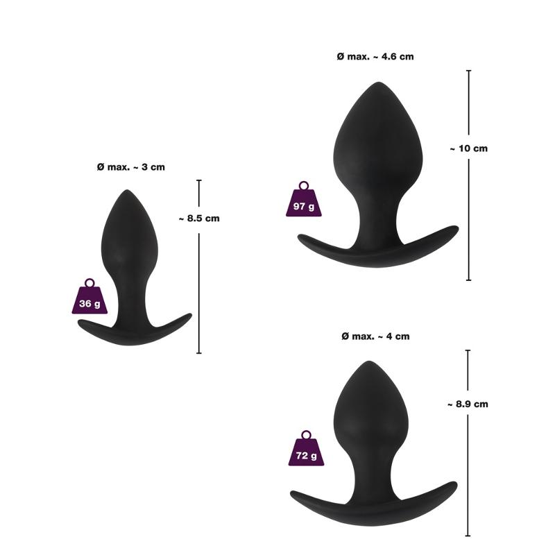 Набір анальних пробок - Black Velvets Anal Trainer Set