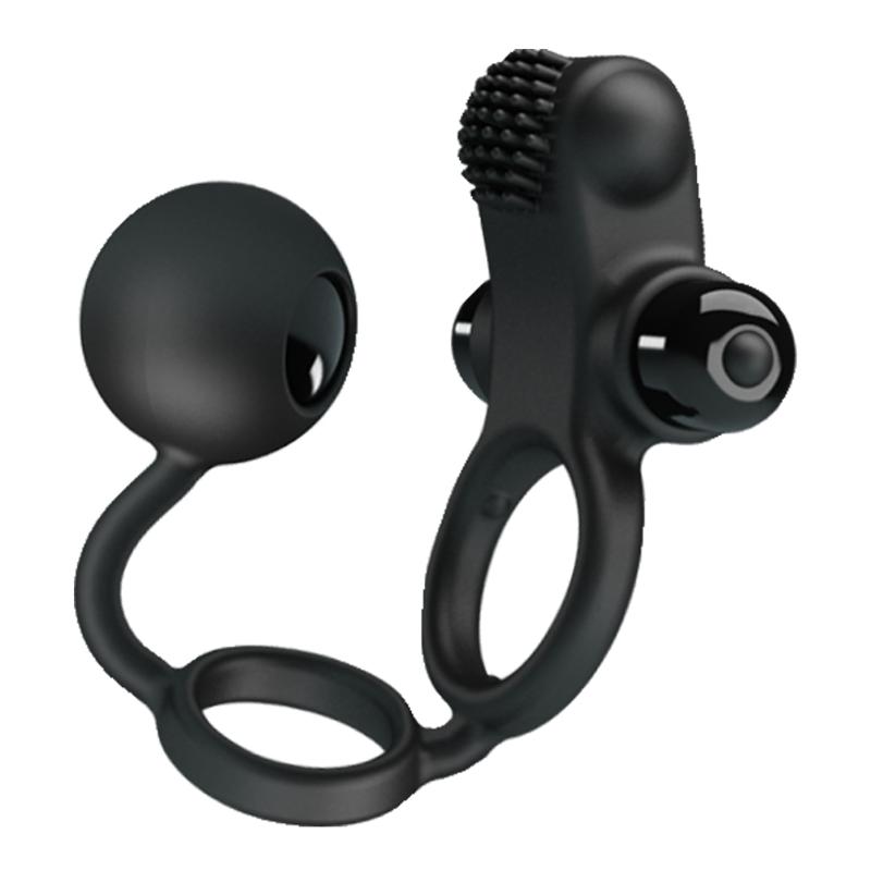 Ерекційне кільце - Pretty Love Vibration Penis Sleeve IV Black