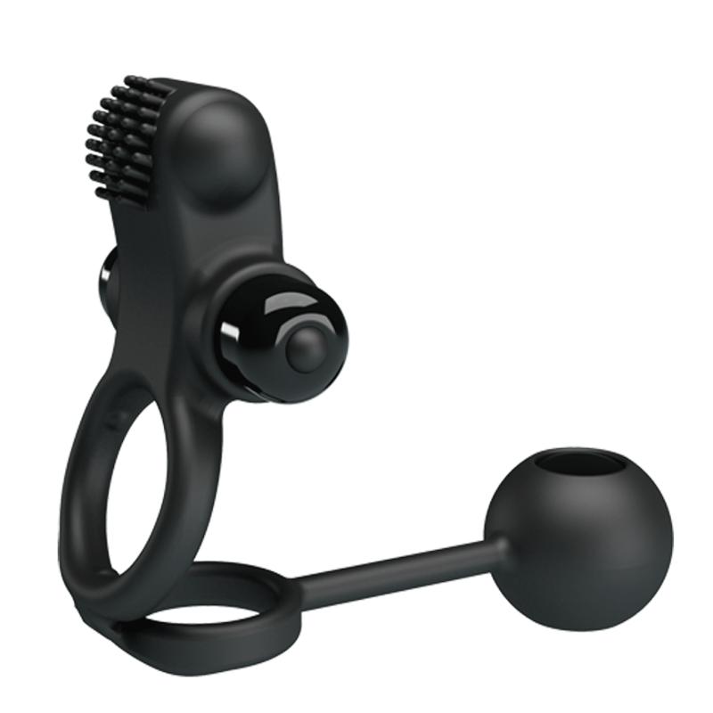 Ерекційне кільце - Pretty Love Vibration Penis Sleeve IV Black