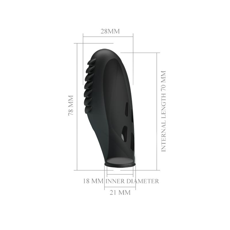 Насадка на палець - Pretty Love Gilo Finger Vibrator Black