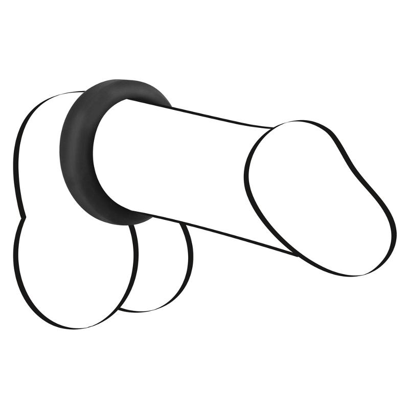 Ерекційне кільце - Black Velvets Cock Ring, 3.8 см