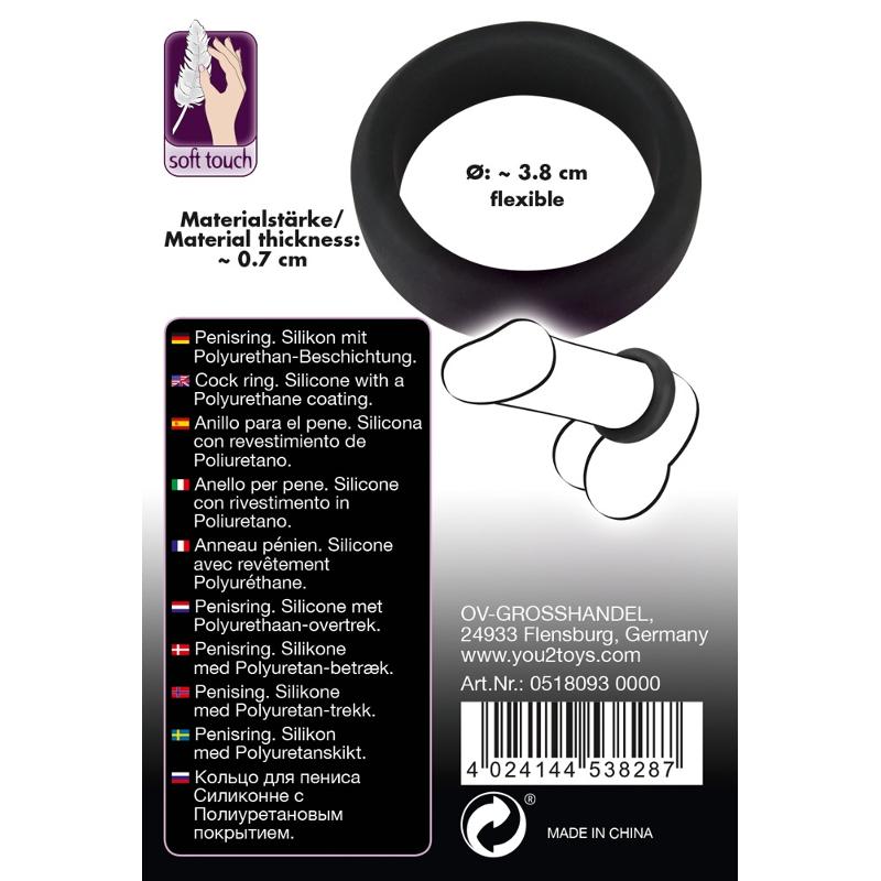 Ерекційне кільце - Black Velvets Cock Ring, 3.8 см