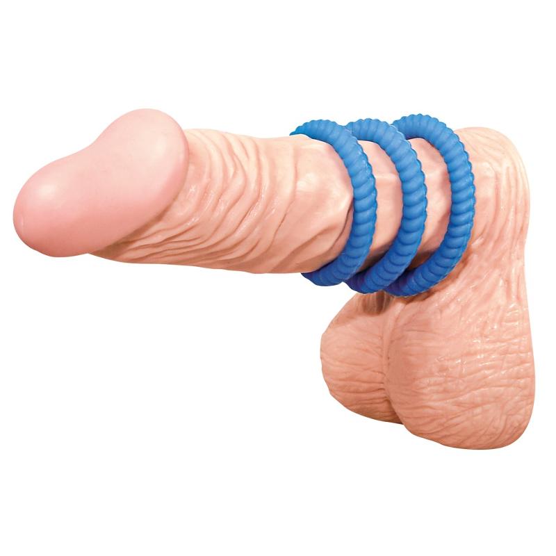 Набір ерекційних кілець - Lust 3 Blue