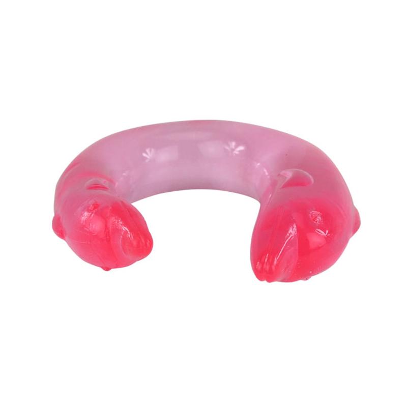 Двосторонній фалоімітатор - Double Dolphin Pink