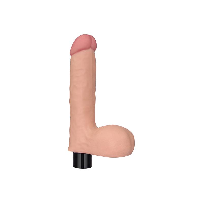 Реалістичний вібратор - Real Softee Vibrator With Balls 8"
