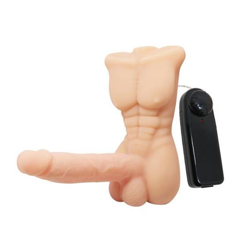 Реалістичний вібратор - Temptation Bigger Man Vibrating Dildo Flesh