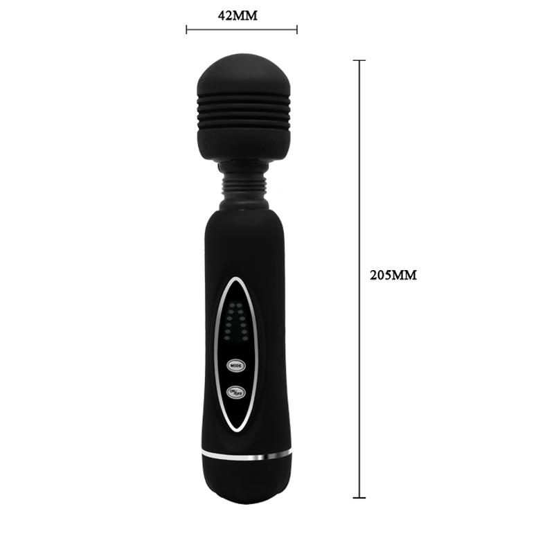 Вібратор зі змінними насадками - Power Wand Massage Kit Black