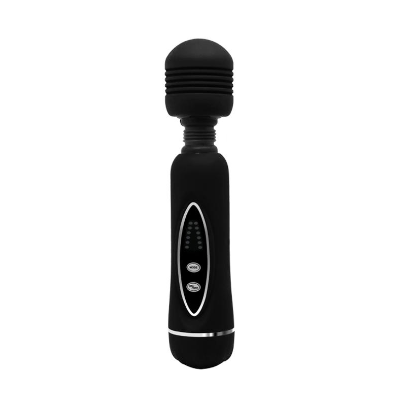 Вібратор зі змінними насадками - Power Wand Massage Kit Black