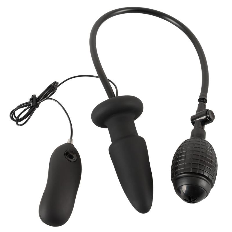 Анальна пробка - Inflatable + Vibrating Butt Plug