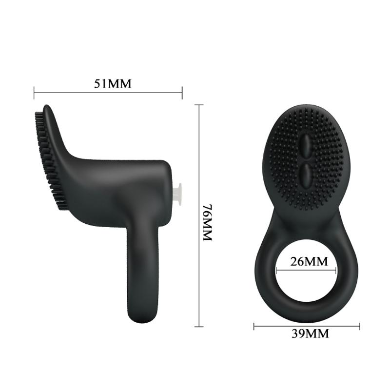 Ерекційне кільце - Pretty Love Cobra Penis Ring Black