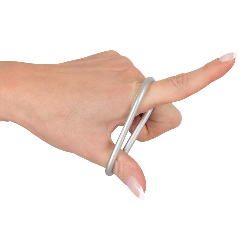 Набір ерекційних кілець - Metallic Silicone Cock Ring Set