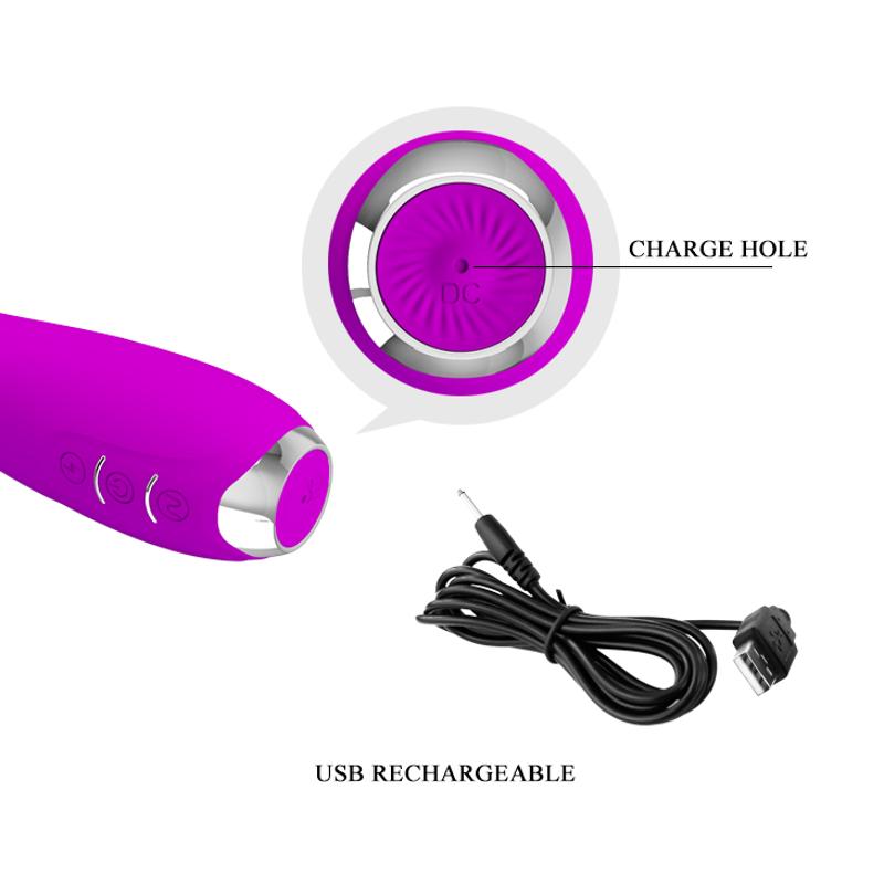Вібратор - Pretty Love Hector Vibrator Purple (App)