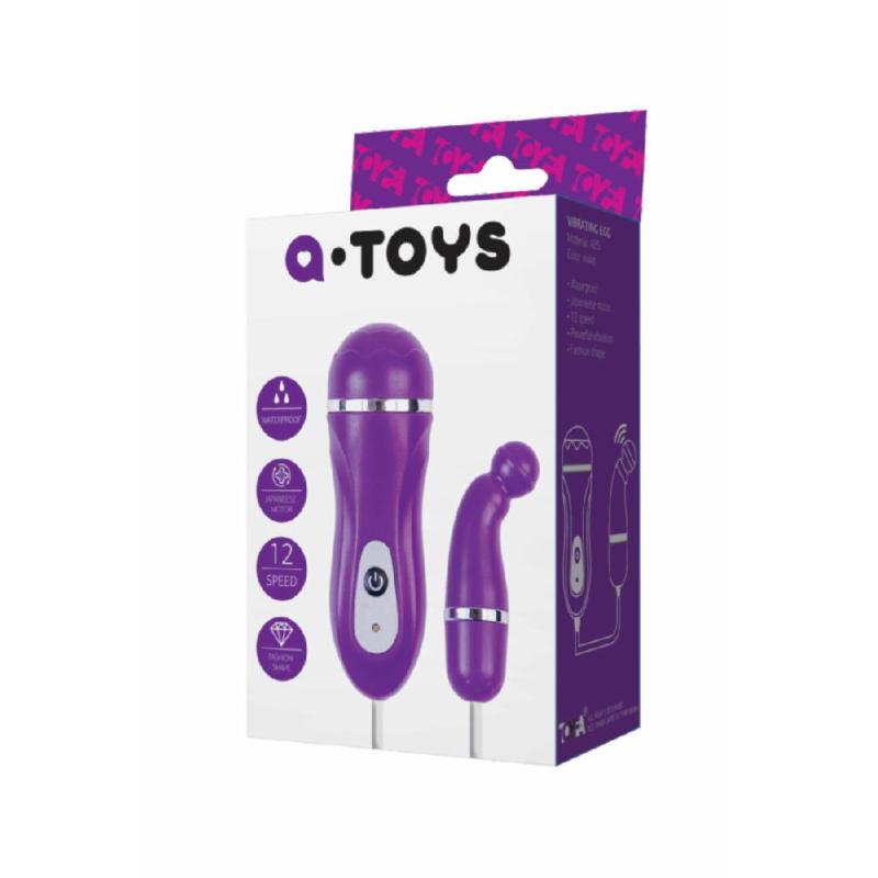 Віброяйце Toyfa A-Toys, ABS пластик, фіолетове, ø 1,4 см