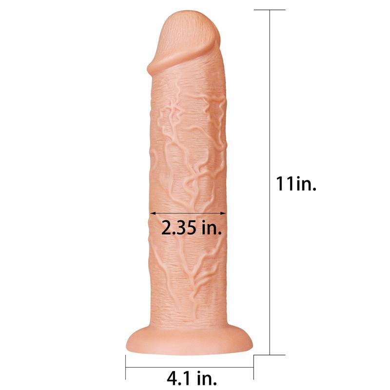 Фалоімітатор - King-Sized Realistic Long Dildo 11" Flesh