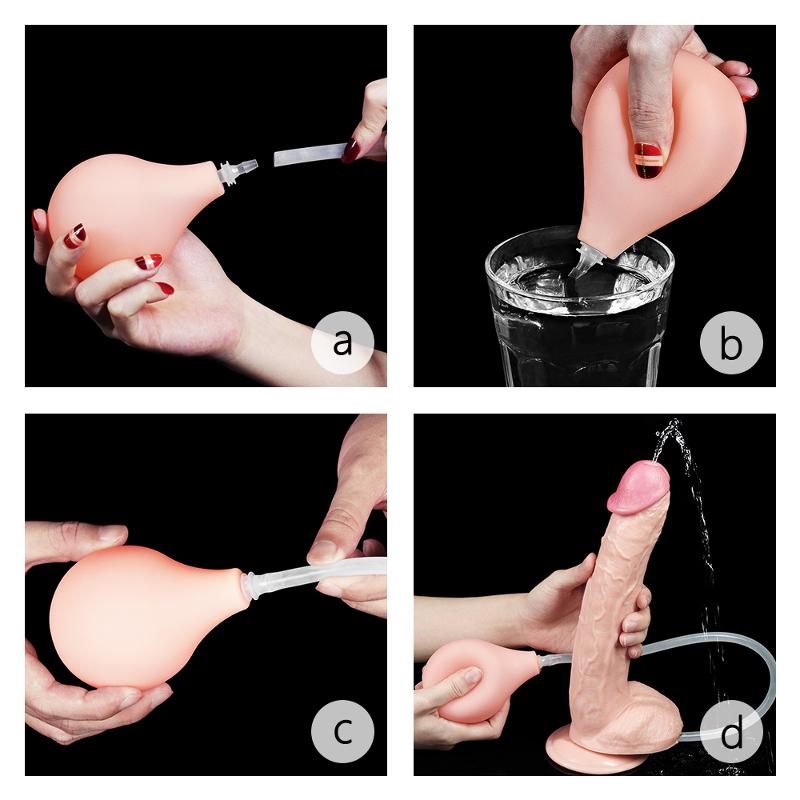 Фалоімітатор - Squirt Extreme Dildo 11" Flesh