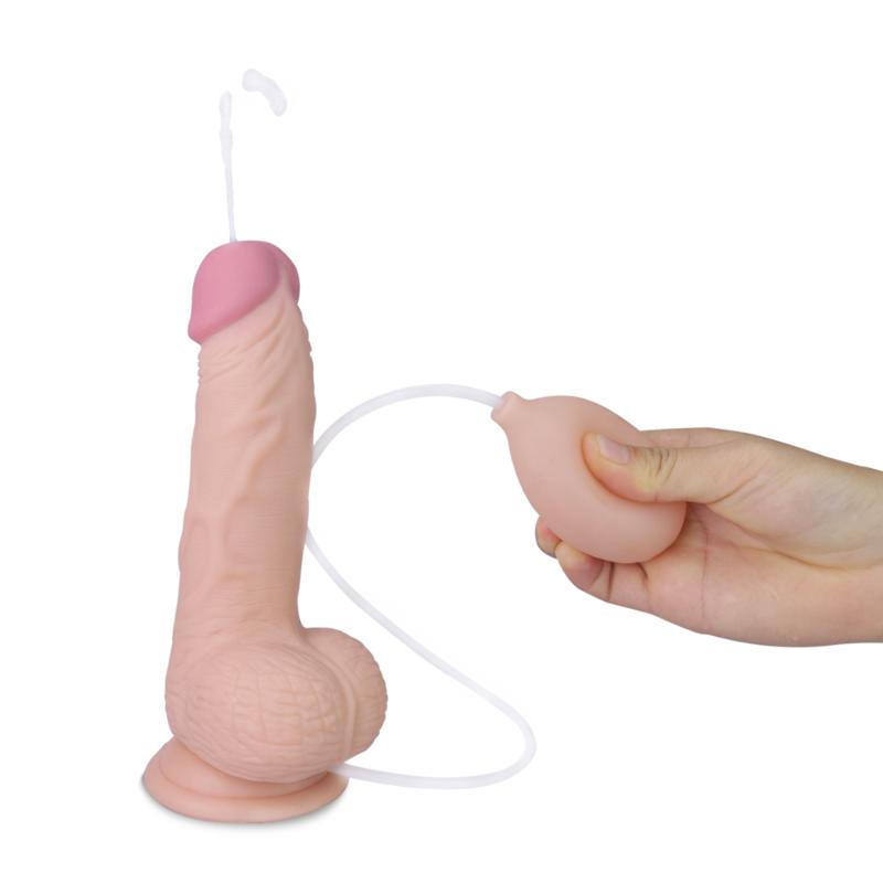Фалоімітатор - Soft Ejaculation Cock With Ball 8"