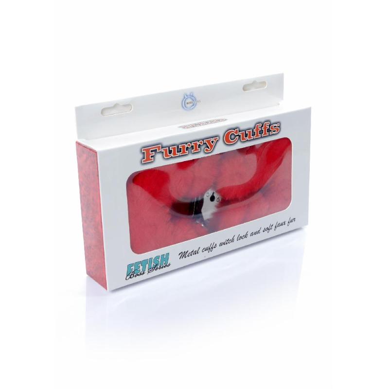 Наручники - Fetish Boss Series Furry Cuffs Red