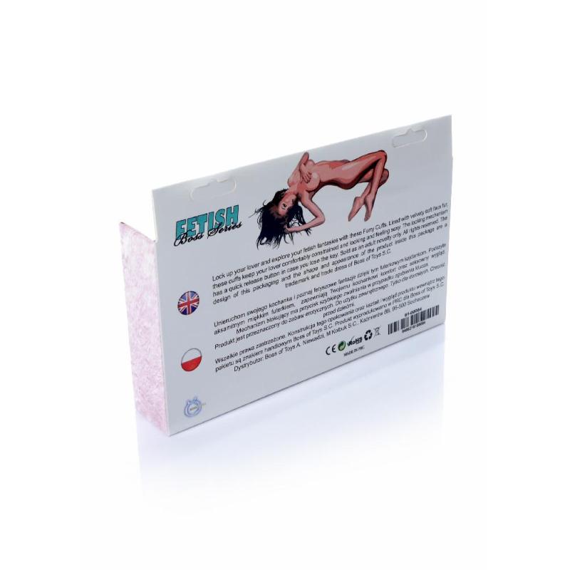 Наручники - Fetish Boss Series Furry Cuffs Light Pink