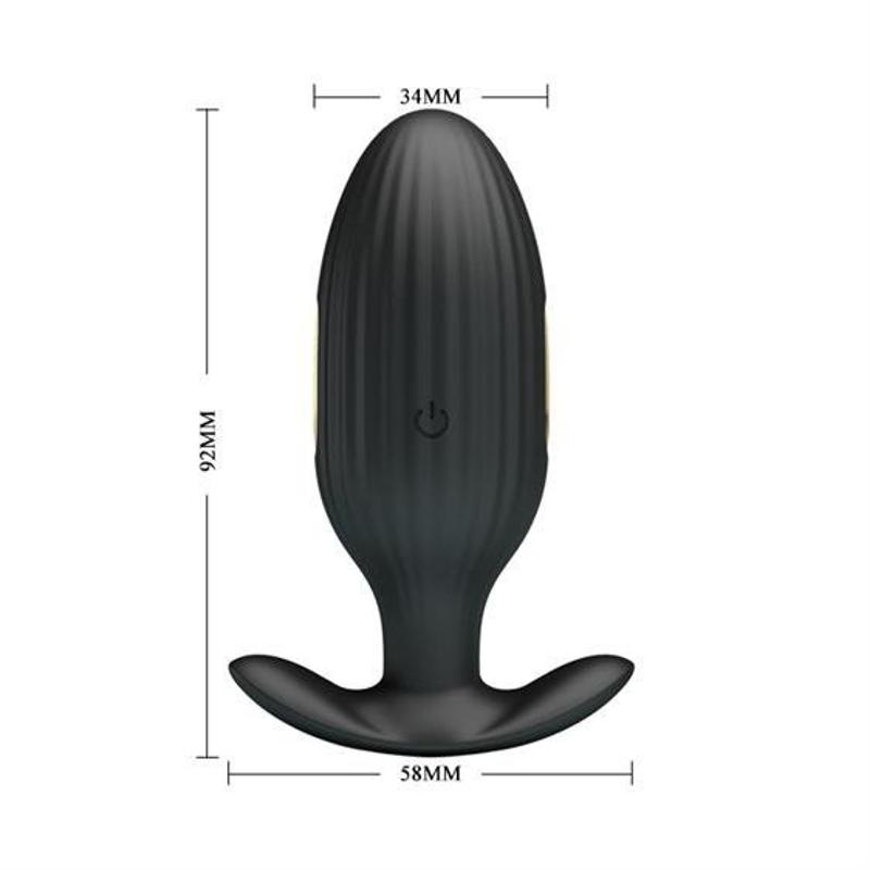 Анальна пробка - Pretty Love Jefferson Anal Plug Black (App)