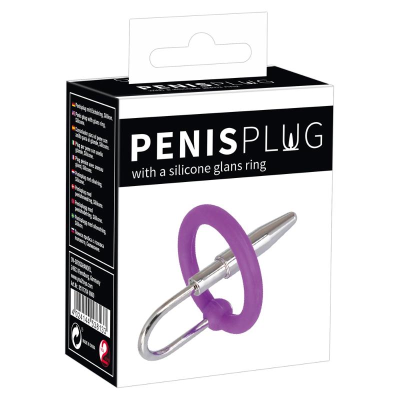 Стимулятор уретри - Penis Plug + Silicone Glans Ring Dilator