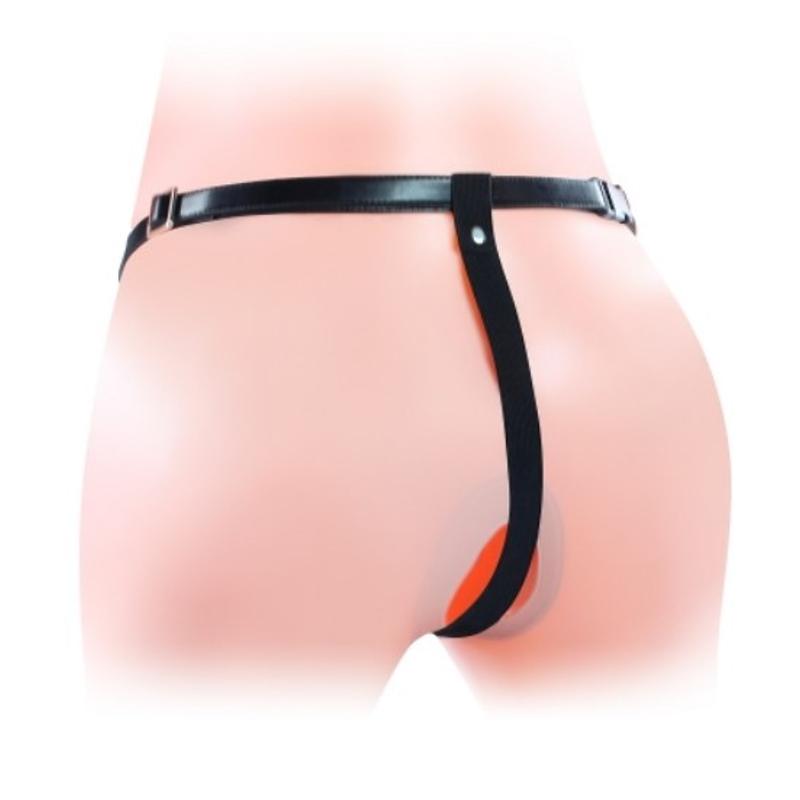 Страпон для подвійного проникнення - Vibrating Unisex Hollow Double Penetration 6"