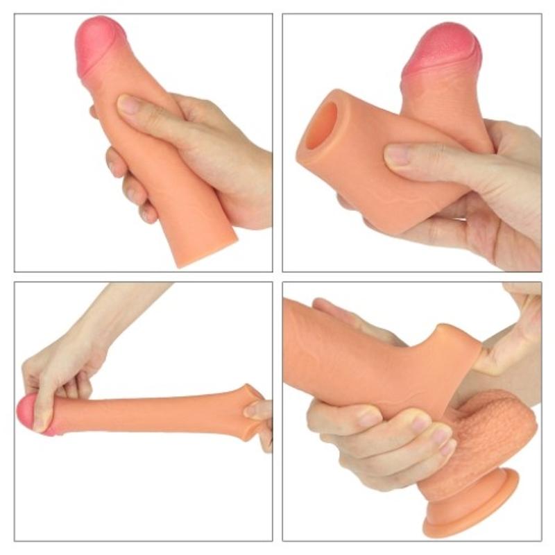 Насадка на член - Revolutionary Silicone Nature Extender Add 2" Flesh
