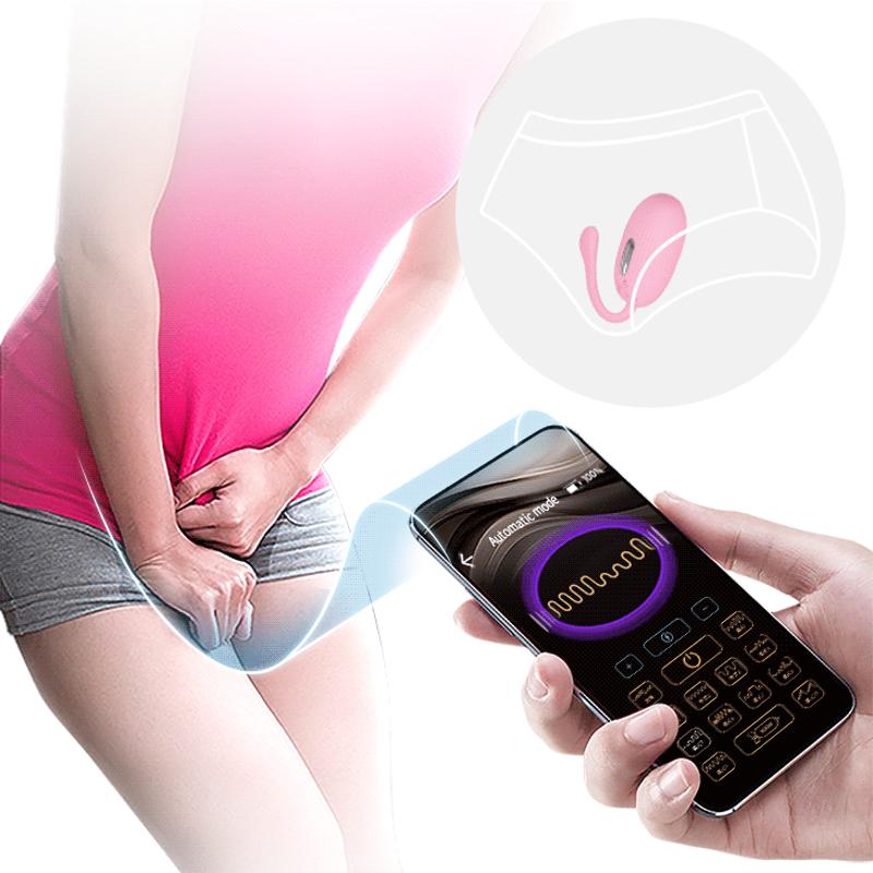 Віброяйце - Pretty Love Doreen Electric Shock Egg Light Pink (App)