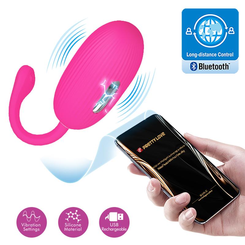 Віброяйце - Pretty Love Doreen Electric Shock Egg Pink (App)
