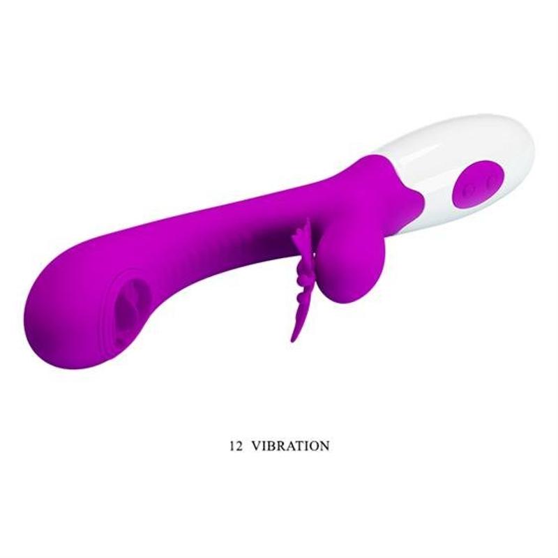 Вібратор - Pretty Love Moth Clitoris Vibrator Purple