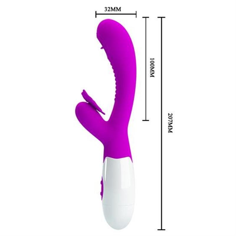 Вібратор - Pretty Love Moth Clitoris Vibrator Purple