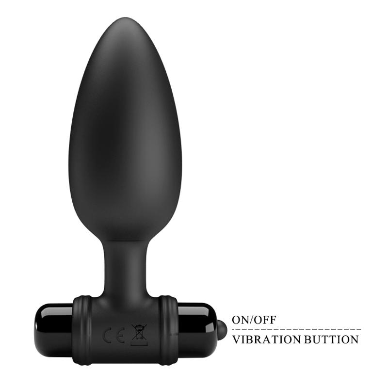 Анальна пробка - Pretty Love Vibra Butt Plug II Black