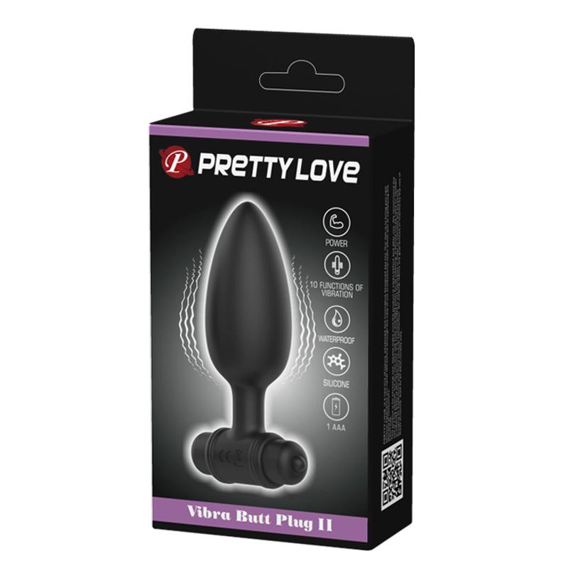 Анальна пробка - Pretty Love Vibra Butt Plug II Black