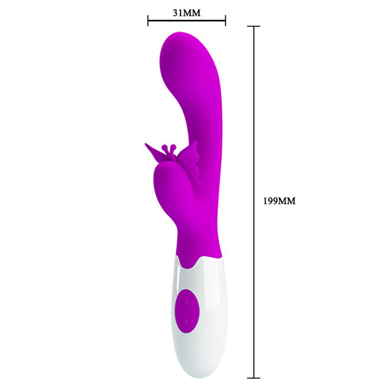 Вібратор - Pretty Love Butterfly Kiss Vibrator Purple