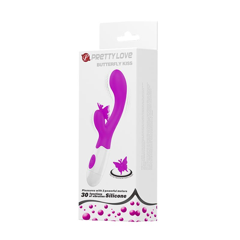 Вібратор - Pretty Love Butterfly Kiss Vibrator Purple