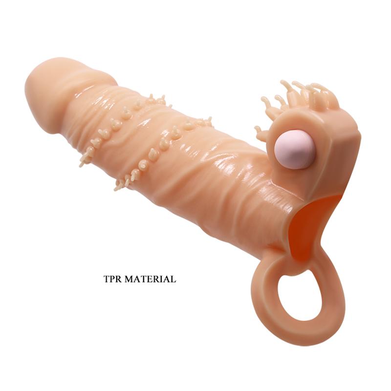 Насадка на член - Pretty Love Connor Vibrating Penis Sleeve Flesh