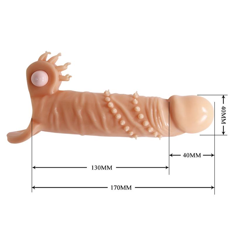 Насадка на член - Pretty Love Connor Vibrating Penis Sleeve Flesh