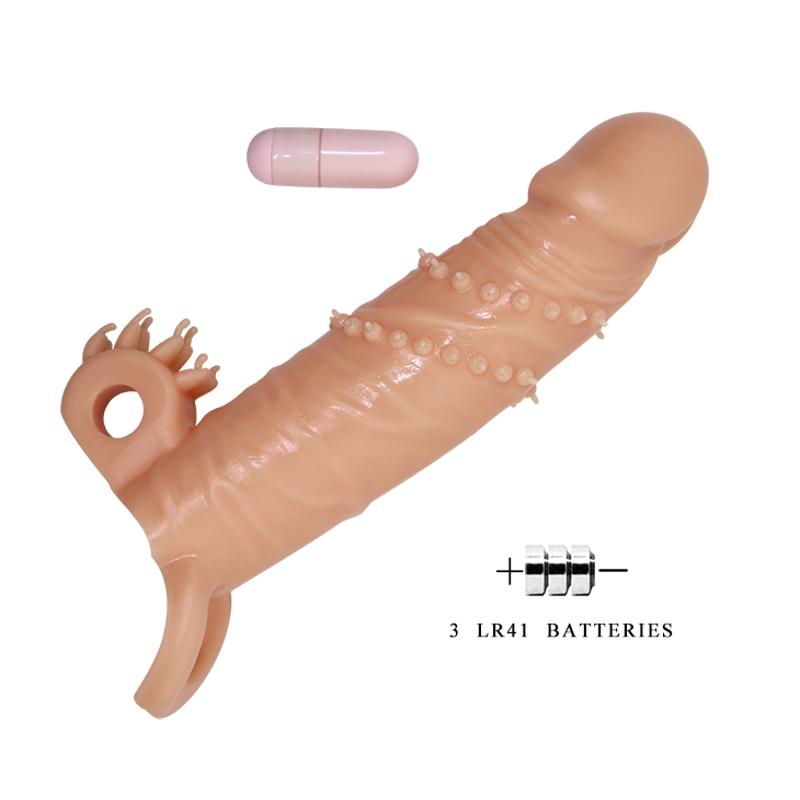 Насадка на член - Pretty Love Connor Vibrating Penis Sleeve Flesh