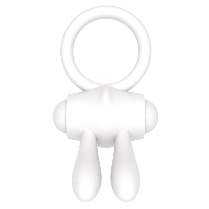 Ерекційне кільце - Power Clit Cockring Rabbit White