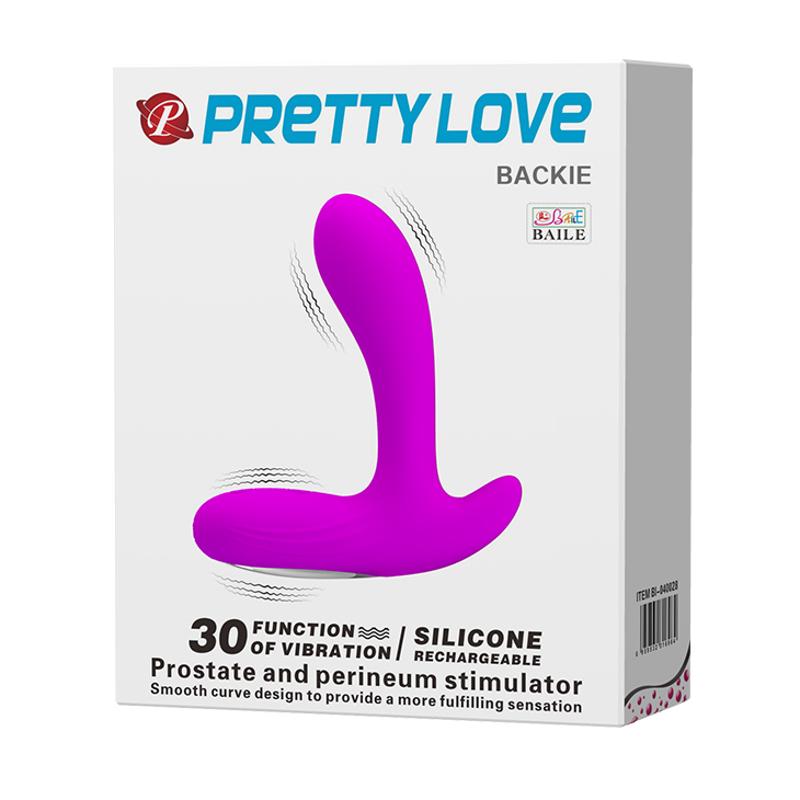 Масажер простати - Pretty Love Backie Prostate Stimulator Purple