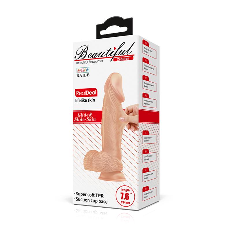 Фалоімітатор - Beautiful Encounter Zebulon Dildo Flesh