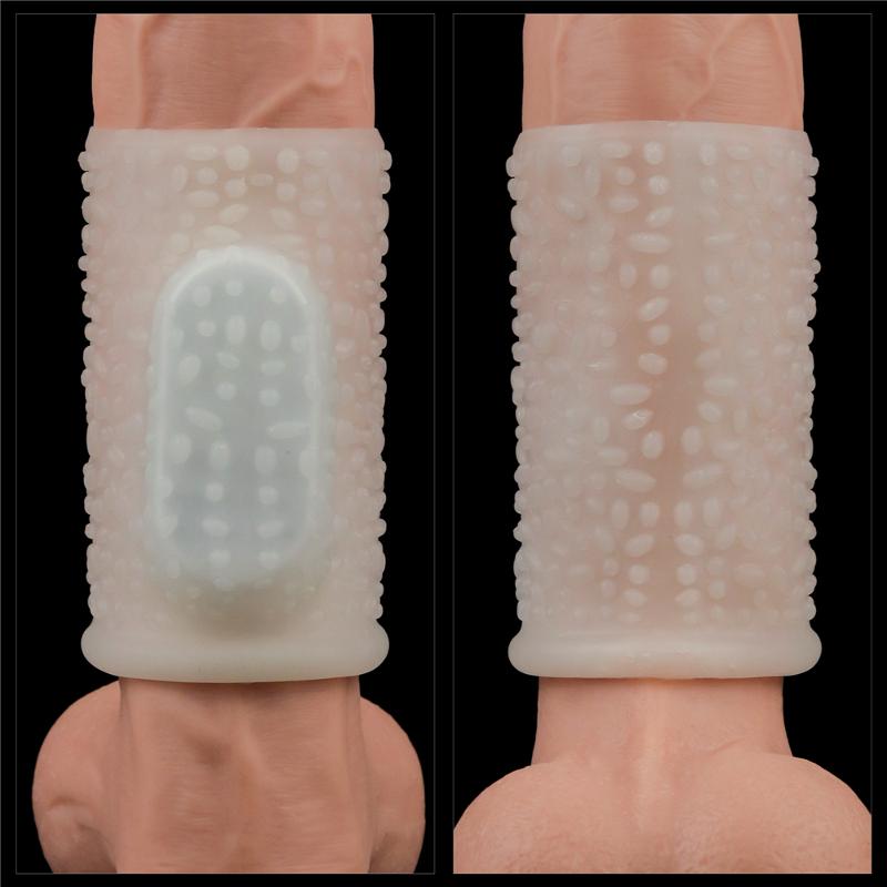 Насадка на член - Vibrating Drip Knights Ring White