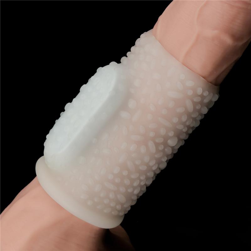 Насадка на член - Vibrating Drip Knights Ring White