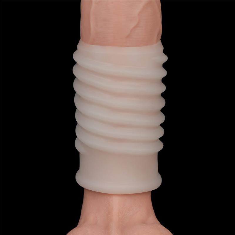 Насадка на член - Vibrating Spiral Knights Ring White
