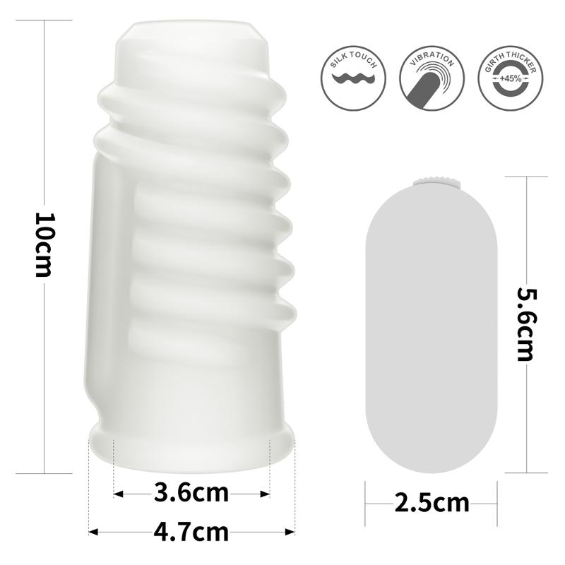 Насадка на член - Vibrating Spiral Knights Ring White