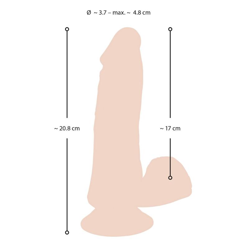Вібратор - Nature Skin Bendable RC Vibrator with Balls