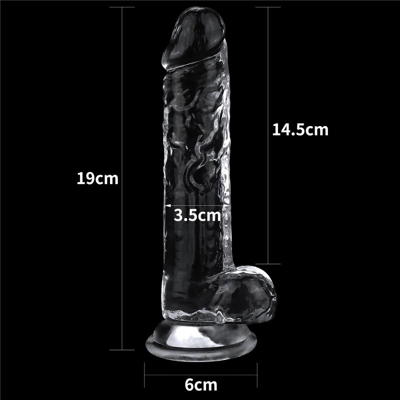 Фалоімітатор - Flawless Clear Dildo 7.5" Clear