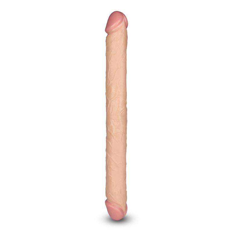 Двосторонній фалоімітатор - King-Sized Realistic Slim Ultra Double Dildo 17"